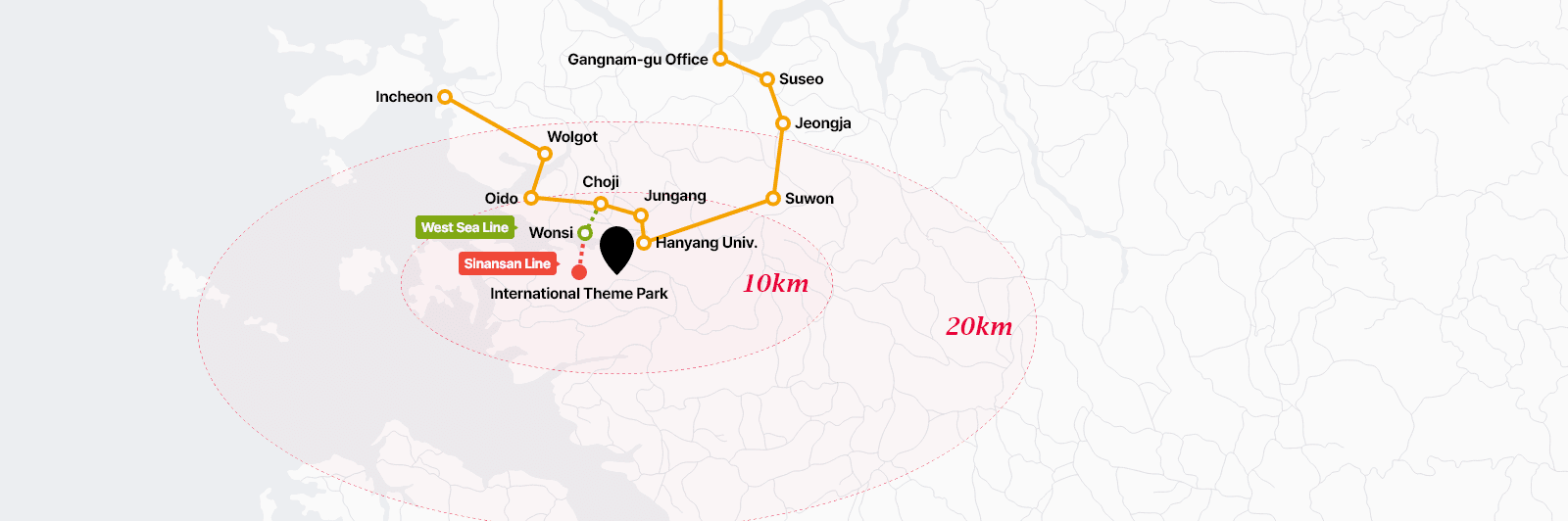 Suin/Bundang Line of Accessibility Map