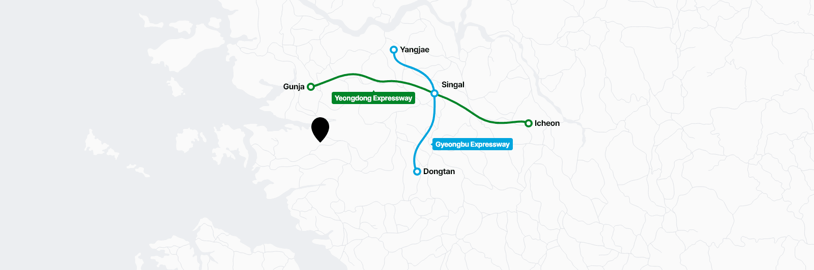 Yeongdong Expressway of Accessibility Map