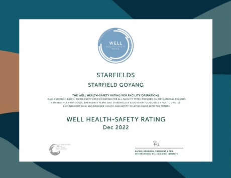 WELL Health-Safety Rating : Starfield Goyang