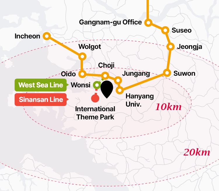 Suin/Bundang Line of Accessibility Map