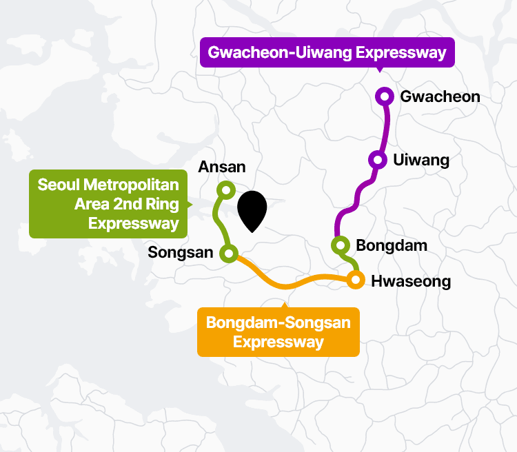 Gwacheon-Uiwang Expressway of Accessibility Map